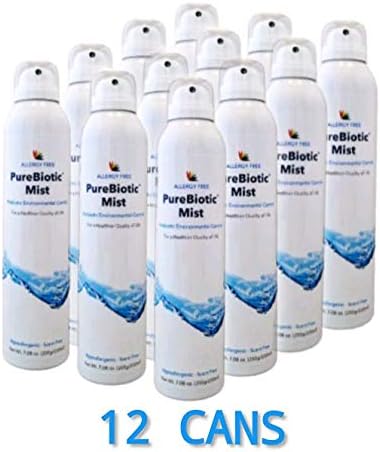 PureBiotic Mist for Allergy Free Probiotic Environmental Control - 200 ml (7.05 oz) - Hypoallergenic/Scent Free (12 per case)