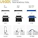 UTOOL Trim Removal Tool Kit, 9pcs Car Panel Remover Tool Set Including Nylon Plastic Trim Tool, Rubber Coated Fasterner Clip Remover, Radio Removal Keys and Drawstring Pouch, Blue