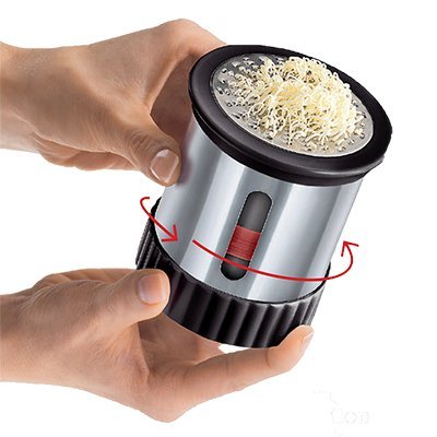 Cooks Innovations SM1520 Butter Mill Grate Stainless Steel Skin, 3.5" x 3.5" w x 4.2" high,
