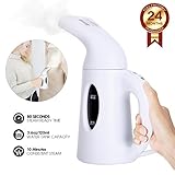 Handheld Garment Steamer, YEVITA Clothes Steamer Iron for Fabric Sterilizer, Fast Heat Up & Auto Shut Off, 120ML Portable for Travel & Home Use