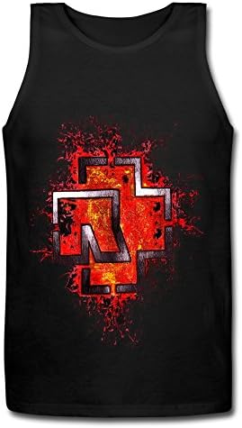 LianJian Rammstein Lava Logo Men's T-Shirt Small Black Tank Top