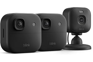 Blink Outdoor 2K+ and Mini 2K+ (newest model) â€” Wireless and plug-in 2K resolution smart security cameras, Sync Module Core included â€” 3 Cameras (Black)