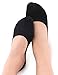 Vero Monte 4 Pairs Women Middle Profile No Show Socks (6-7.5, 2 Grey + 2 Black) 45051