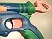 2003 Hasbro Nerf Tech Target Dart Tag Foam Dart Guns Blaster Toys Single Shot (Requires Darts for This Particular Dart Gun)(blue/green/orange Color Version)