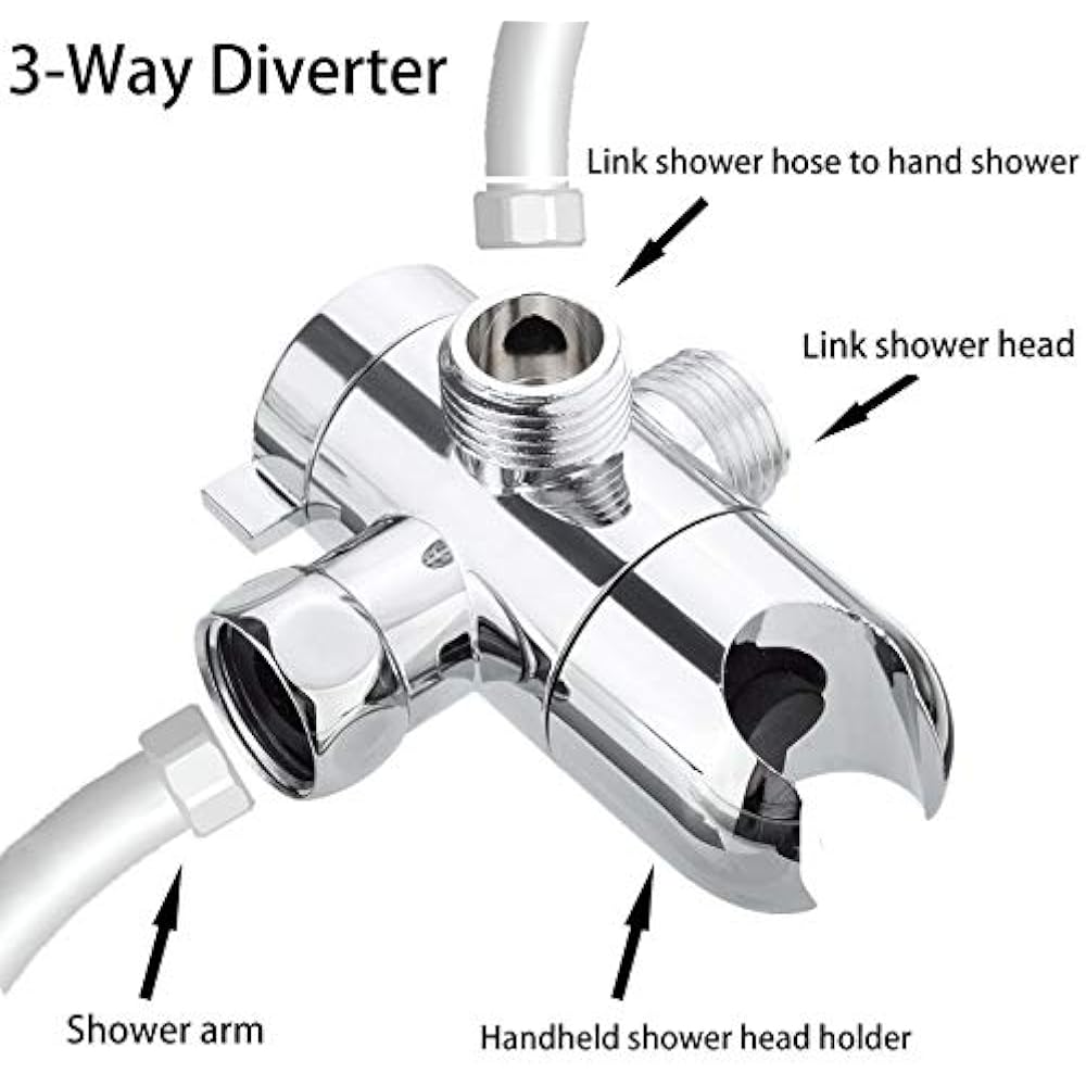 Shower Arms & Slide Bars Arm Diverter Valve For Hand Held Showerhead