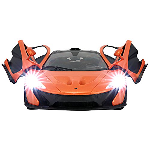 1/14 Scale McLaren P1 Radio Remote Control Model Car R/C RTR Push Button Open Doors (Orange)