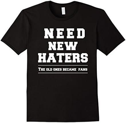 Mens Authentic Haters T-Shirt - Love Your Haters Small Black