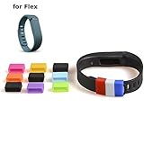 NIUTOP 12pcs Multicolor Replacement Silicon Fastener Ring for Fitbit Flex Wireless Activity Bracelet Sport Wristband - Fix the Clasp Fall Off Problem - (Tracker or Wristband NOT included)