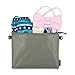 JuJuBe Dry Wet Bags | On The Go | Waterproof Reusable Bags, Organization for Diaper Bags, Baby Strollers | Machine Washable Travel Bags with Zipper Closure | 3-in-1 Set | Olive