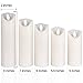 Evenice Flameless LED Candles Flickering pillar Candles Battery Operated Candles Unscented with Timer and Remote Set of 9 Ivory Real Wax Pillar LED Candles with 10-key silicone Remote