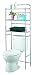 Finnhomy 3 Shelf Bathroom Space Saver Over Toilet Rack Bathroom Corner Stand Storage Organizer Accessories Bathroom Cabinet Tower Shelf Metal Stainless Steel with Chrome Finish 23.5