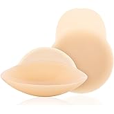 Niidor Nipple Covers for Women - Reusable Sticky Silicone Pasties With Lift - No Show Breast Petals - Circle Style Avaliable