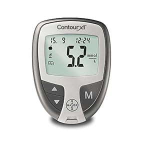 Bayer, Conour® XT blood glucose monitor, mmol/l, glucose meter, lancing aid, 1 set