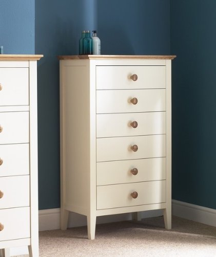 Lyndhurst Cream Tall 6 Drawer Chest Amazon Co Uk Kitchen Home