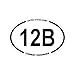 United States Army MOS 12B Combat Engineer Oval Sticker Die Cut Decal FA Vinyl