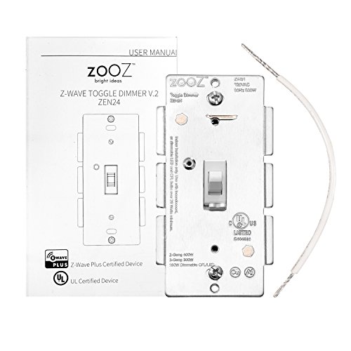 Switches Zooz Z-Wave Plus Toggle Dimmer Light Switch ZEN24 VER 3.0