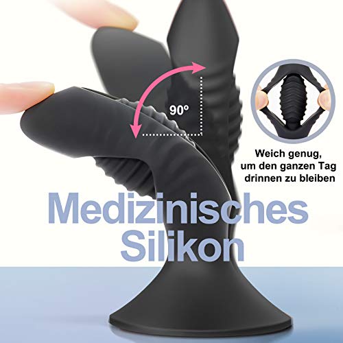 Fondlove Analvibrator Analplag Prostata Massagegerät Prostate Stimulator Analsexspielzeug Analorgasmus Wasserdicht Sexspielzeug Männer Frauen und Paare