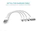 Multi USB Charger Adapter, Gempion 4 in 1 Charging Cable Lightning And Micro USB for iPhone 6, Plus, 5s iPad iPod Samsung Galaxy HTC Power Bank and External Battery Portable Charger and Many More