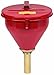 Justrite 08207 10.75" x 10" Metal Drum Funnel with 2" NPT Adapter and 6'' Flame Arrester primary