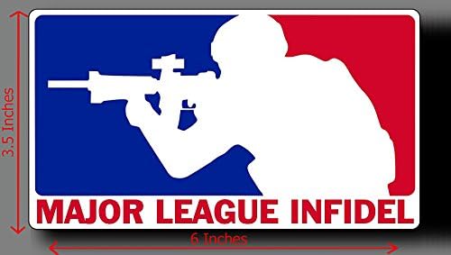 Major League Infidel,Size: 6x3.5 in.Can Be Applied to any Smooth and Clean Surface: Windows, Walls, Car Body, Car Bumpers, Laptops, Folders, etc. Buy - Edwin Group of Companies.