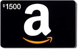 Amazon.com $1500 Gift Card in a Greeting Card