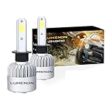 Lumenon LED Headlight Bulbs Conversion Kit 180W 180000LM 6000K Cool White 2 Yr Warranty (H1)