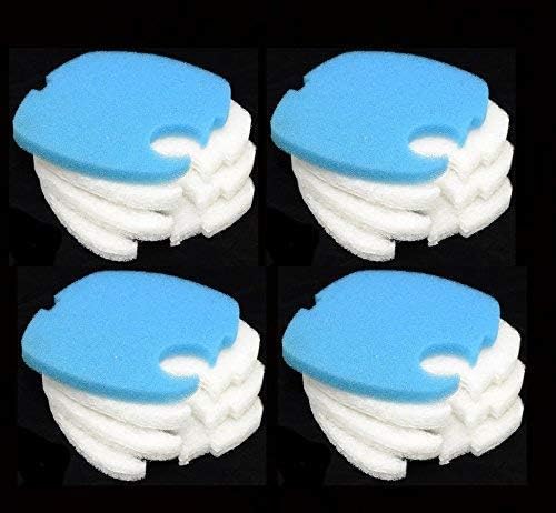 16PCS Aquarium Replacement Filter Pads Pet Supplies for SUNSUN/ GRECH/ SUPER/ HW-303B CF400 7.5 " x 7.5 " x 0.75 "