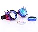 Rainbow Crystal Lenses Steampunk Glasses Chrome Finish Gotchic Welder Goggles