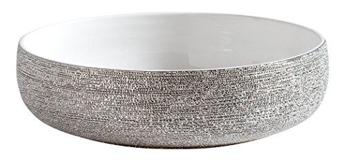 Torre & Tagus Brava Silver Spun Textured 10-Inch Bowl