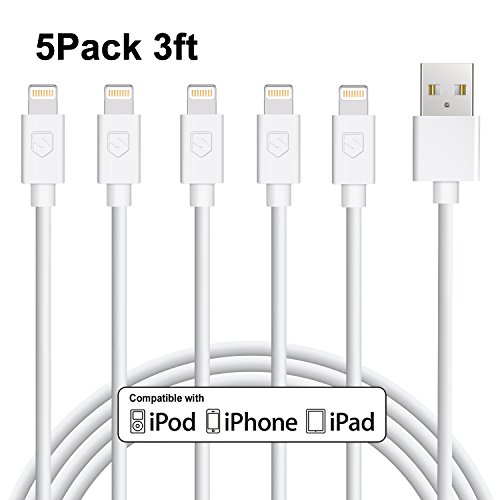 Sundix-iPhone-Cable-5-Pack-Lightning-to-USB-Cable-Chargr-Cord-for-iPhone-iPad-and-iPod