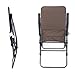 Timber Ridge Smooth Glide Lightweight Padded Folding Rocking Chair for Outdoor and Support up to 300lbs, Earth