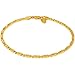 Lifetime Jewelry Ankle Bracelet [ 24K Gold Plated Diamond Cut Star Flat Link Chain ] Durable Anklets for Women Men & Girls - Cute Gold Anklet Bracelets with Free Lifetime Replacement Guarantee