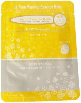 Ja yeon Mapping Essence Mask/Ja yeon Mapping Essence Mask 5 sheets/Korean beauty/Korean cosmetics (Lemon)