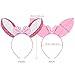 FRCOLOR Bunny Ears Headband for Girls Adult, Rabbit Ears Costume Headband for Easter Christmas Party Supplies Cosplay Favors, 6PCs