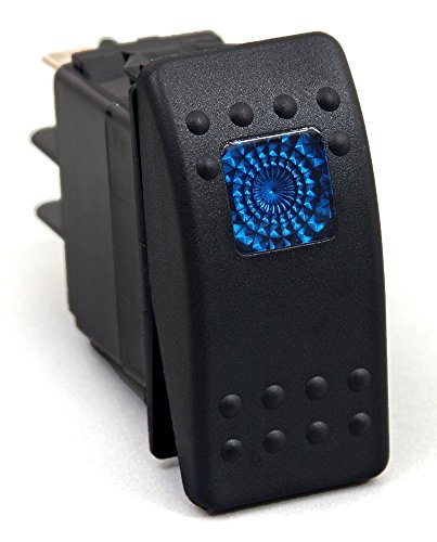 Amarine-made 12v 20 amp waterproof blue led on/off boat marine sp…