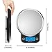 Digital Kitchen Food Scale Electronic Weight Scale for Dieting with Upgraded Blue Backlit Display-Batteries Included