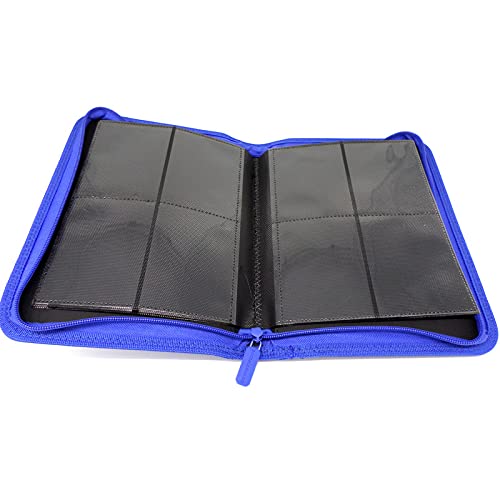 docsmagic.de Pro-Player 4-Pocket Zip-Album Dark Blue - 160 Card Binder - MTG - PKM - YGO
