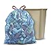 Glad Trash Bags, Tall Drawstring Garbage Bags, 13 Gallon Blue Trash Bags for Tall Kitchen Trash Can or Recycling, 45 Count (Packaging May Vary)
