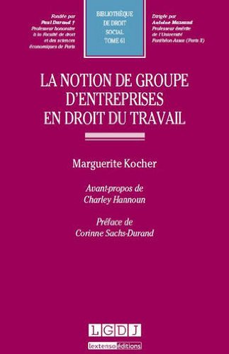 La  notion de groupe d'entreprises en droit du travail