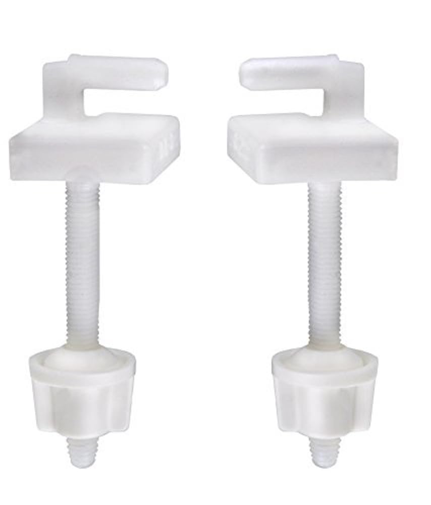 CORNAT TEC364996 Toilet Seat Hinge with Mounting - Clear — image 1