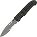 COLUMBIA RIVER KNIFE & TOOL CRKT Ignitor T EDC Folding Pocket Knife: Assisted Opening Everyday Carry, Serrated Edge Blade, Black Blade, Veff Serrations Thumb Stud, Liner Lock, G10 Handle, Pocket Clip 6865