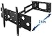 Mount-It! Long Arm TV Wall Mount with 26 Inch Extension, Swing Out Full Motion Design for Corner Installation, Fits 40 50, 55, 60, 65, 70 Inch Flat Screen TVs, 220 Lb Capacity primary
