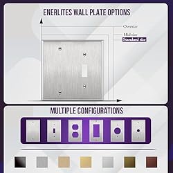 ENERLITES Combination Blank Device or Toggle Light