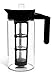 Zell Cold Brew Coffee Maker | Best Home Iced Coffee & Tea Maker with Removable Coffee Fine Mesh Filter | Premium Borosilicate Glass | BONUS Fruit Infusion Filter | 1 Quart