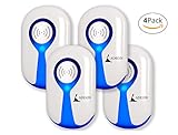 Ultrasonic Pest Repeller - Pest Control - Pest Repeller - Electronic Pest Repeller Plug In - Bug Repellent - Repel Insect Rat Roach Mice Ant Spider Mosquito [4 pack]