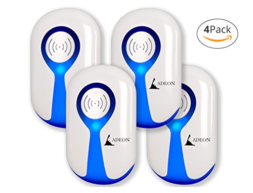 Ultrasonic Pest Repeller - Pest Control - Pest Repeller - Electronic Pest Repeller Plug In - Bug Repellent - Repel Insect Rat Roach Mice Ant Spider Mosquito [4 pack]