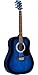 Rogue RA-100D Dreadnought Acoustic Guitar Blue Burst
