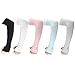 5 Pairs UV Protection Arm Sleeves Cooling Arm Covers for Men Women Sunblock Sports Gloves Running Golf Cycling Basketball Driving Fishing Pairs Long Tattoo Cover Sleeves