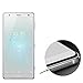 For Sony Xperia XZ2 Compact H8324 Case with Screen Protector - Full Coverage Soft Slim Protective Leather Case with [2 PACK] Free Bubble Clear 9H Hardness Tempered Glass Protector for Sony XZ2 Compact