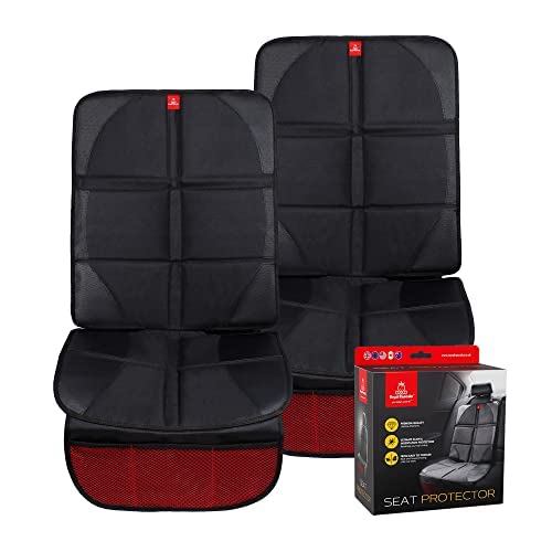 Royal Rascals Car Seat Protectors for Child Seats (2 Pack) Universal Fit Padded Baby Car Seat Cover with Organiser Pockets and Liners, Seat Protectors for Child Seats, Back seat Protector